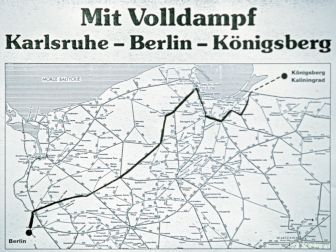 <p>Karte der Fahrroute von Berlin nach Kaliningrad (Königsberg). Foto: Peter Reinhard</p>