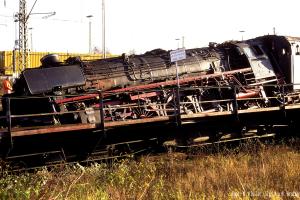 Pech - 01 1066 stürzt in Drehscheibengrube