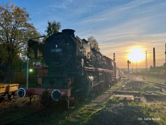 <p>Abendstimmung im Bw Bielefeld. Foto: Joachim Reinhard</p>